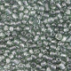 Glass seed beads 11/0 (2mm) Transparent anthracite grey